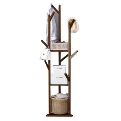 Imagen de DODOBD Perchero de Pie Madera Recibidor,Perchero Entrada Recibidor,Percheros Originales,Burro Ropa Madera,Percheros Pie,Recibidor Perchero,Perchero Pie,Perchero Esquinero