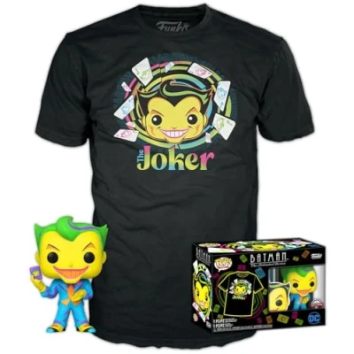 Imagen de Funko Pop! &amp; tee: DC Joker (BKLT) Large (L) Comics Camiseta, Franela Ropa con Figura de Vinilo Coleccionable Idea Regalo Juguetes y Camiseta Manga Corta para Adultos