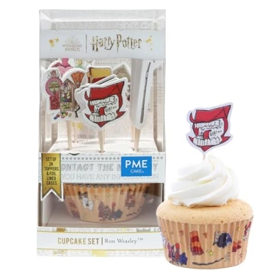 Imagen de PME Harry Potter Set de 24 cápsulas para cupcakes y toppers con Ron Weasley