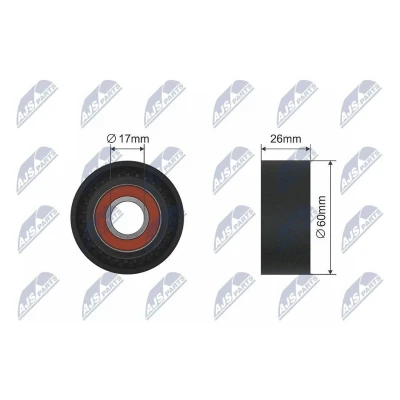 Imagen de Rodillo tensor, correa auxiliar NTY RNK CT 006