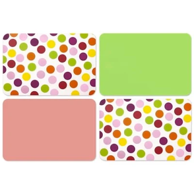 Imagen de Venilia Juego de 4 manteles Individuales Happy Mix, para Comedor, Individuales, Lavables, Aptos Alimentos, 45 x 30 cm, Unidades, 59143
