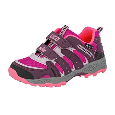 Imagen de Lico Fremont V Zapatos de Low Rise Senderismo Niñas, Multicolor (Bordeaux/Rosa), 35 EU (2.5 UK UK)