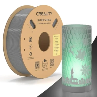 Imagen de Creality Hyper PETG Filamento, Filamento Gris 1.75mm 1KG, para Impresora 3D Precisión Dimensional +/ 0.03mm, Apto la Mayoría de Impresoras 3D, 2.2lbs/Spool