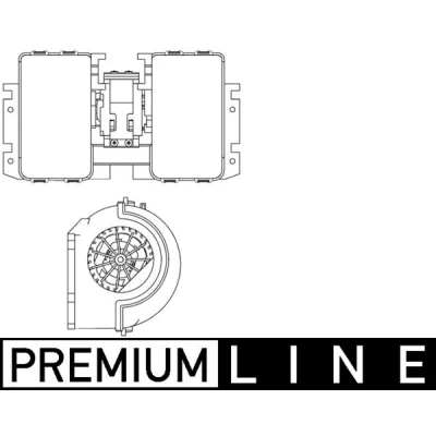 Imagen de MAHLE ORIGINAL AB 180 000P Ventilador de Calefacción para dirección izquierda/derecha sin resistencia