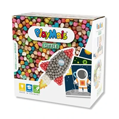Imagen de PlayMais MOSAIC Little Cosmos Juego creativo para manualidades niños a partir de 3 años, más 2300, 6 mosaicos adhesivos, promueve la creatividad y motricidad fina, juguete natural