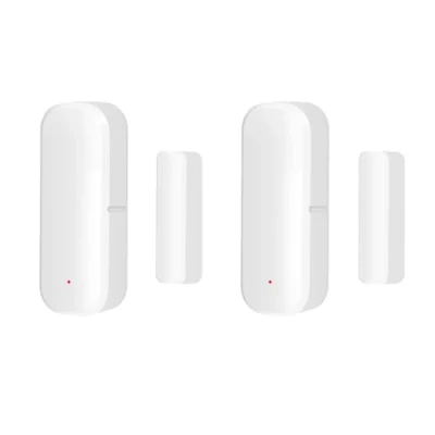 Imagen de Sensor de Puerta y Ventana Inteligente WiFi, Alarma Detector inalámbrico Ventana, Contacto para Seguridad del hogar Compatible Alexa/Google Home,2PCS