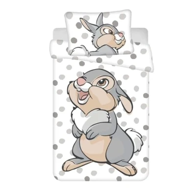 Imagen de Jerry Fabrics Bambi Juego de cama bebé, 100% algodón, funda nórdica 100 x 135 cm y almohada 40 60