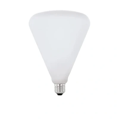 Imagen de Eglo LED E27 regulable, bombilla cónica extragrande Big Size, 4,5 Watt (equivalente a 40 Watt), 470 Lumen, foco blanco cálido, 2700k, iluminador opal, R140, Ø 14 cm