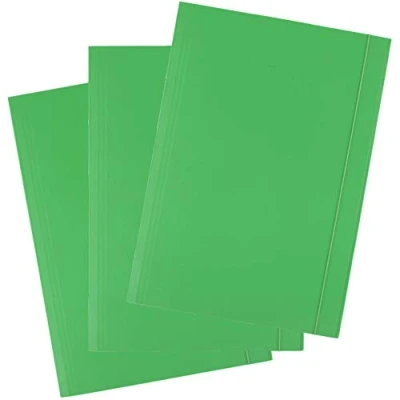 Imagen de D.RECT Carpeta de Cartón 25 Piezas Postal con Banda Elástica A4 300 g, Verde