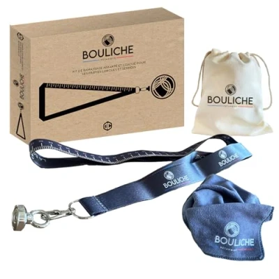 Imagen de La Bouliche® Kit Recogedor de Bolas Petanca Imán Potente y Medidor Integrado Paño Bolsa Transporte incluidos Ligero Portátil Accesorio Petanque OriginalCorner®