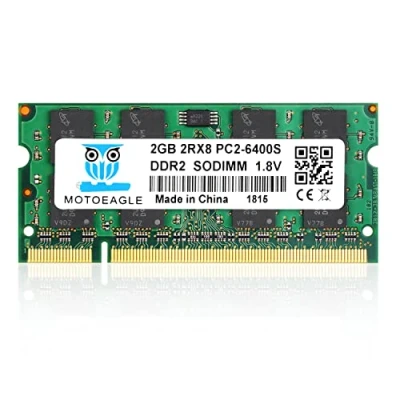 Imagen de 2GB DDR2 800MHz PC2 6400 6400S SODIMM 200 Pin 1,8V CL6 Non ECC Unbuffered Notebook Memoria