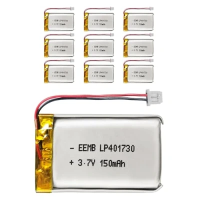 Imagen de 10pcs EEMB Lithium Polymer batería 3.7V 150mAh 401730 Paquete de Recargable Lipo con Conector Molex para VXI Blue Parrott: confirme la polaridad del Dispositivo y Antes Comprar