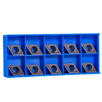 Imagen de Hoja de carburo CNC 10 piezas, insertos torneado DCMT11T304 VP15TF, puntas cortador cuchilla, para herramienta torno