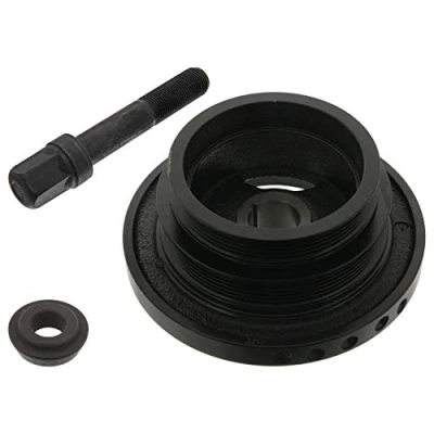 Imagen de FEBI BILSTEIN 39654 Polea de Cigüeñal 5PK + 6PK 194, 129 9 con tornillo, conector tubo BMW: 3 Berlina, Coupé, X5