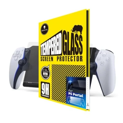 Imagen de Skull &amp; Co. High Transparency and Sensitive Tempered Glass Screen Protector for Playstation Portal (2 Pack)