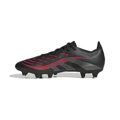 Imagen de adidas Predator League Soft Ground Football Boots, Botas de fútbol Unisex Adulto, Core Black/Grey Four/Lucid Red, 40 2/3 EU