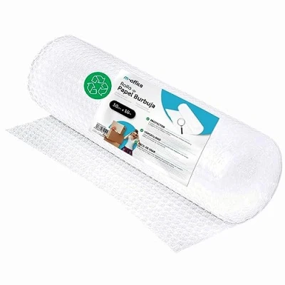 Imagen de Rollo Plástico de Burbujas, Burbujas Reciclado para Embalar, Mudanzas, Embalajes y Cajas, Embalaje · m office (50cmx10m, 1 und)