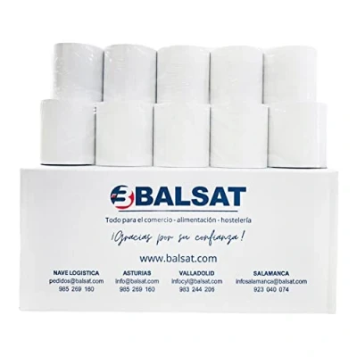 Imagen de BALSAT Rollo Ticket 80x80 Termico 10 ud. Papel Impresoras TPV
