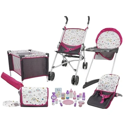 Imagen de 509 Crew Rainbow Fun Juego de 21 muñecas, Stroll n Play &amp; Care