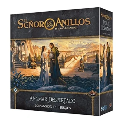 Imagen de Fantasy Flight Games, El Señor de los Anillos LCG MEC107ES, Angmar despertado Expansión Héroes, Juego Cartas en Español, Multicolor