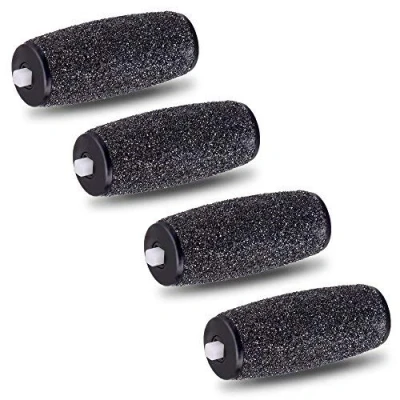 Imagen de Rodillos de repuesto E Cron compatible con Scholl Velvet Smooth Diamond Express Pedi eliminador asperezas duras,4 recambrio.
