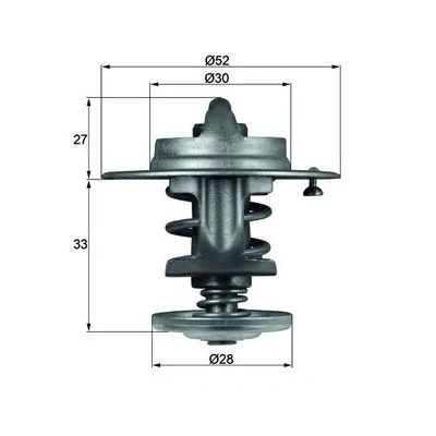 Imagen de MAHLE ORIGINAL TX 80 83 Termostato, refrigerante 52 sin junta TOYOTA: 4Runner, HIACE 4 Kasten, MITSUBISHI: Carisma Berlina, Hatchback