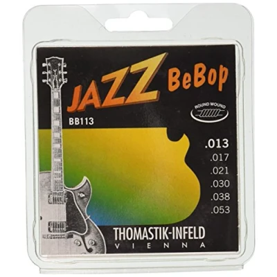 Imagen de Thomastik Cuerdas para Guitarra Eléctrica Jazz BeBop niquel Round Wound juego BB113 Medium Light .013 .053w