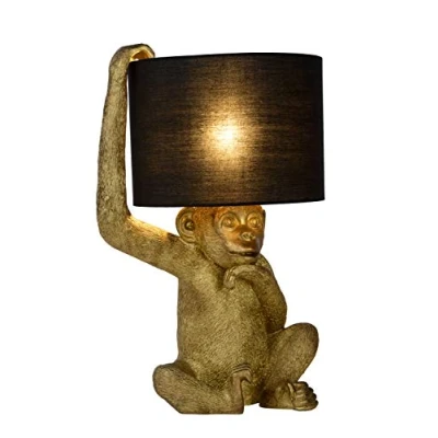 Imagen de LUCIDE EXTRAVAGANZA CHIMP Lámpara de mesa Ø 30 cm 1xE14 Negro
