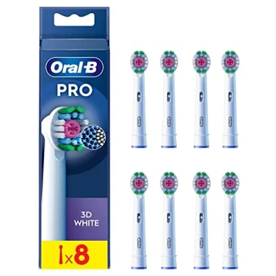 Imagen de oral b Cabezales de recambio 3d white refill xf 8ct 8006540894620