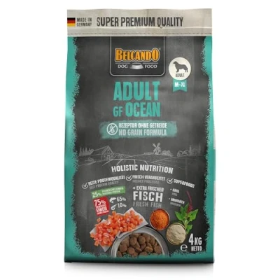 Imagen de Belcando Adult GF Ocean [4 kg] Alimento para Perros sin Cereales Comida Seca con Pescado Deita Completa Adultos a Partir de 1 año Edad