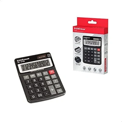 Imagen de CALCULADORA ELECTRÓNICA DE SOBREMESA 12 DÍGITOS DC 312N ERICH KRAUSE 50312