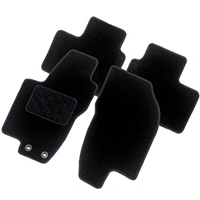 Imagen de AutoStyle TM SZ521 Juego de alfombrillas suelo textil delante y detrás 4 negro