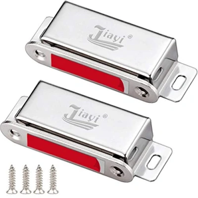 Imagen de Iman Puerta Armario Fuerte Jiayi 2 Pcs 30KG Tarea Pesada Cierre Magnetico Pestillo Corredera Magnético de Cocina Mueble Cajones Alacena Clausura Cerradura Magnetica