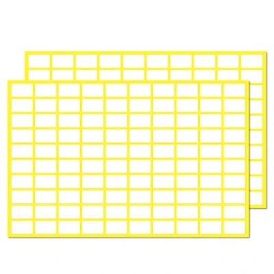Imagen de Pack de 2000, 13 x 8 mm Etiquetas Adhesivas Blancas Pegatinas