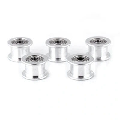 Imagen de Vikye Polea de Distribución, Aluminio Suavemente 2GT 6 MM / 10 Ancho Correa Dentada 16T 20T 3 5 diámetro (W6mm, 16T, 3, sin dientes)