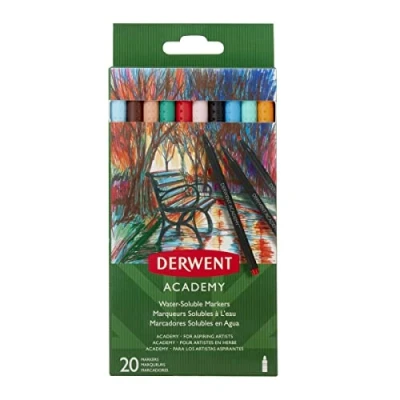 Imagen de Derwent Academy 98202 marcadores solubles en agua, juego de 20