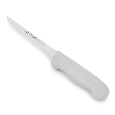 Imagen de Arcos Serie 2900 Cuchillo Deshuesador Hoja de Acero Inoxidable NITRUM 160 mm Mango inyectado en Polipropileno Color blanco