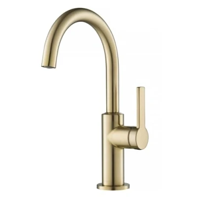 Imagen de Kraus KPF 2822SFACB Oletto Grifo de barra cocina una sola manija, 12 pulgadas, bronce champán antiguo