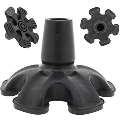 Imagen de Virola Contera de Goma Autoportante 19mm Base Grande con 6 Pies para Mejorar la Estabilidad los Bastones y Las Cañas por Lifeswonderful