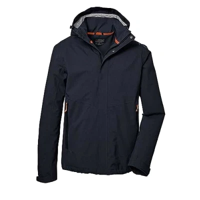 Imagen de killtec Hombre Chaqueta funcional/chaqueta de exterior con capucha desmontable KOS 53 MN JCKT, dark navy, 3XL, 41333 000