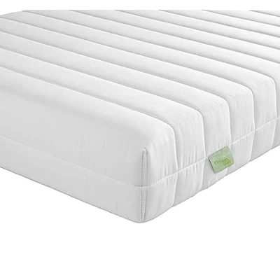 Imagen de DREAMSTAR Easy Flex colchón ortopédico de espuma fría 7 zonas, certificado Öko Tex, dureza 2 y 3, enrollable, 90 x 190 cm, Medio firme, Blanco