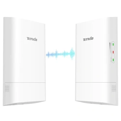 Imagen de Tenda O1 5G, Punto de Acceso WLAN para Exteriores Bridge (867 Mbit/s en 5GHz, Antena direccional 9dBi, PoE pasivo, Gestión centralizada, 1km Alcance, IP65 Resistente al Agua) (Paquete 2)