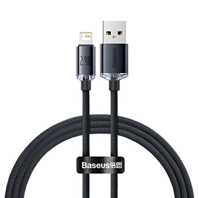 Imagen de Baseus CRYSTAL SHINE, 2 CAJY000001 Cable USB para cargar negro