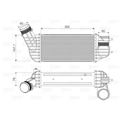 Imagen de VALEO 818345 Intercooler sin válvula EGR CITROËN: C4 II Hatchback, Picasso 1