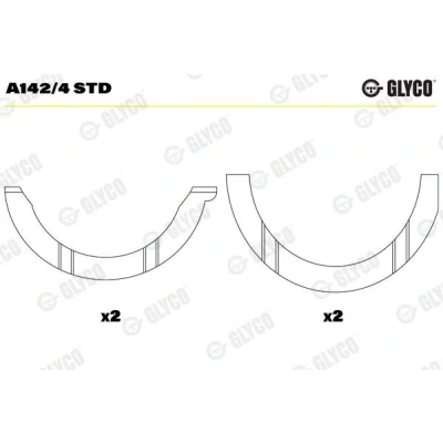 Imagen de GLYCO A142/4 STD Disco distanciador, cigüeñal