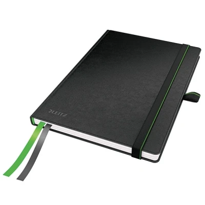 Imagen de Leitz Cuaderno de tapa dura (A5, rayas), color negro