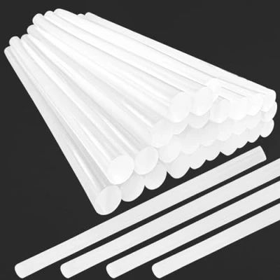 Imagen de Xpieoyrm 30 Piezas barras de pegamento Caliente, Caliente 11x390mm Adhesivo Transparente, para pistola termofusible, Sellado y Fijación