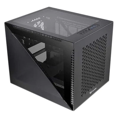 Imagen de Thermaltake Divider 200 TG Air Black/Micro ATX Case/PC Case/Tempered Glass/Black