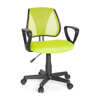 Imagen de hjh OFFICE 725104 Silla de Escritorio para niños KIDDY CD Malla Rosa, Respaldo Altura Regulable, giratoria Infantil