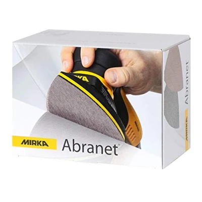Imagen de Mirka Abranet red delta discos de lijado para lijadoras triangulares 100x152x152 mm Velcro / grano P100 50 uds. lijar madera, masilla, barniz, plástico 5421905010